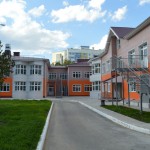 Кирпичная кладка детского сада в Омске на Ватутина